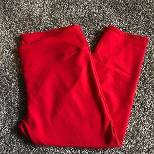 Red fabletics leggings